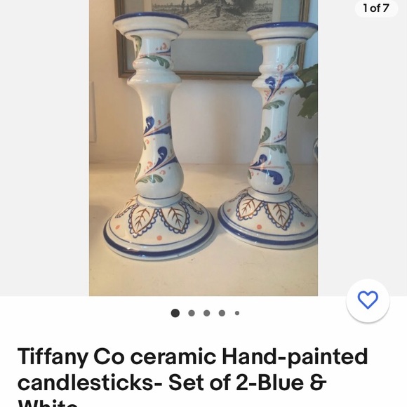 TIFFANY  CANDLE STICK HOLDER - Picture 13 of 14